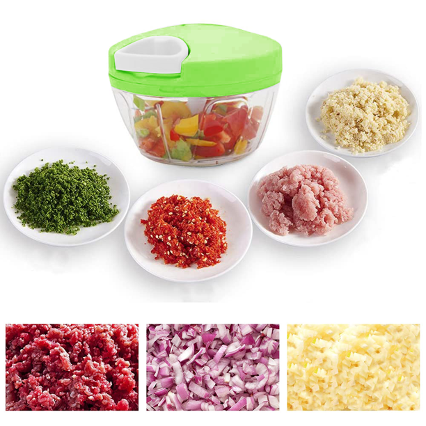 Manual Speed Chopper For Vegetables Fruits (Random Color)