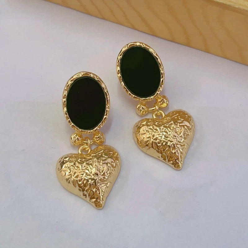 Heart Charm Earrings