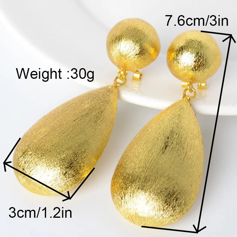 Drop Textured Earrings