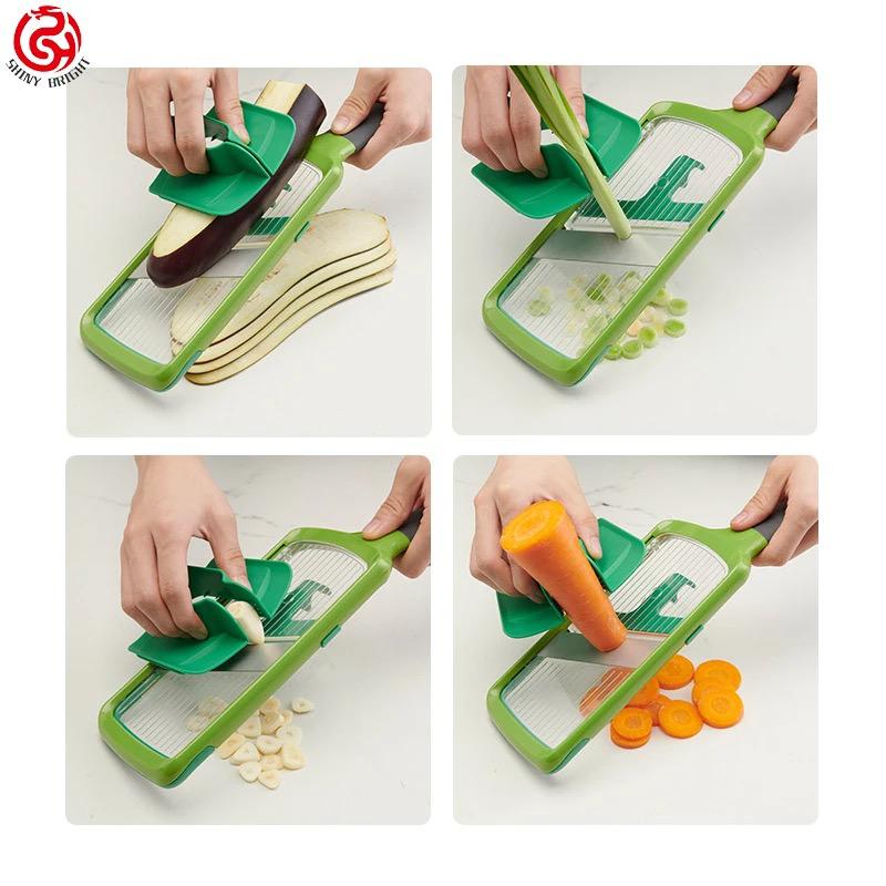 Multi-grip Mandoline, Vegetable Cutter Fruit Slicers Grater Magic Kitchen Household Slicer(random Color)