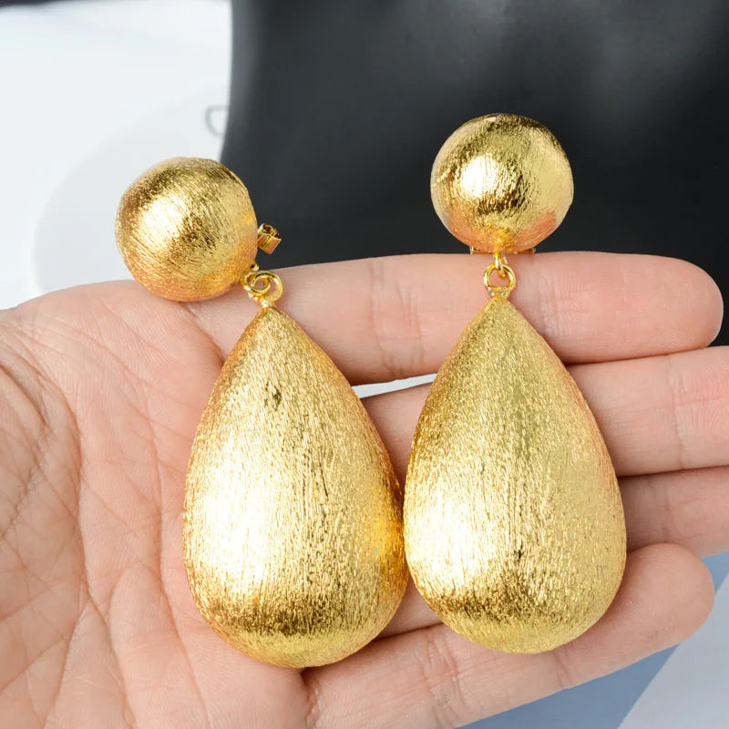 Drop Textured Earrings