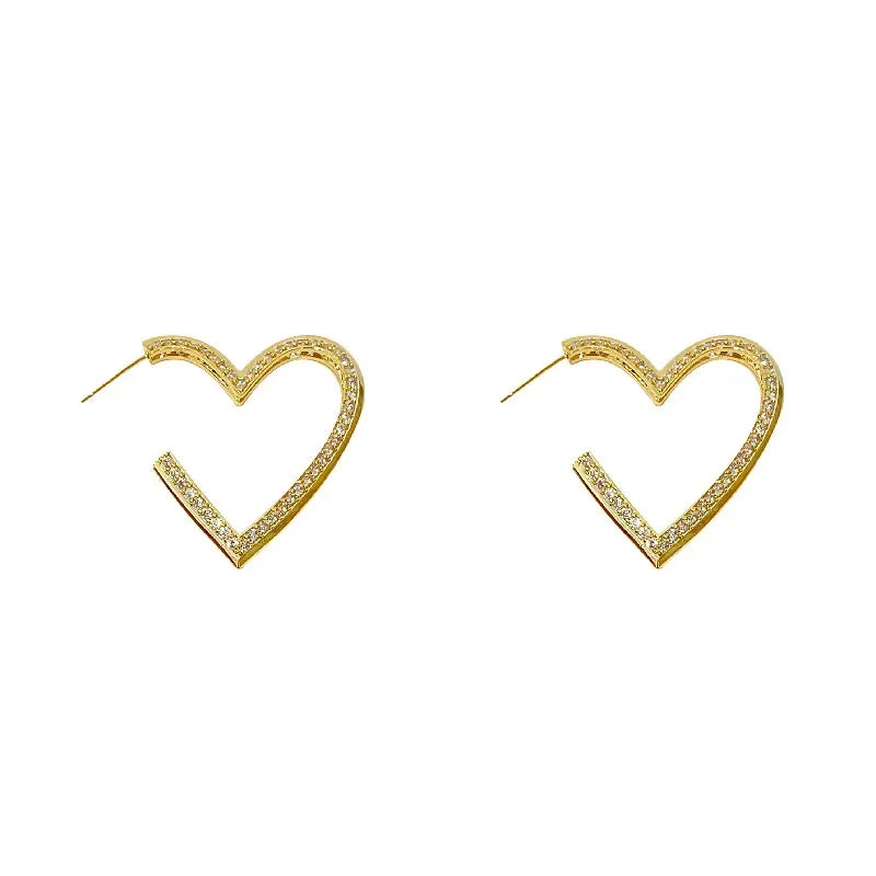 Heart Shape Elegant Zircon Earrings