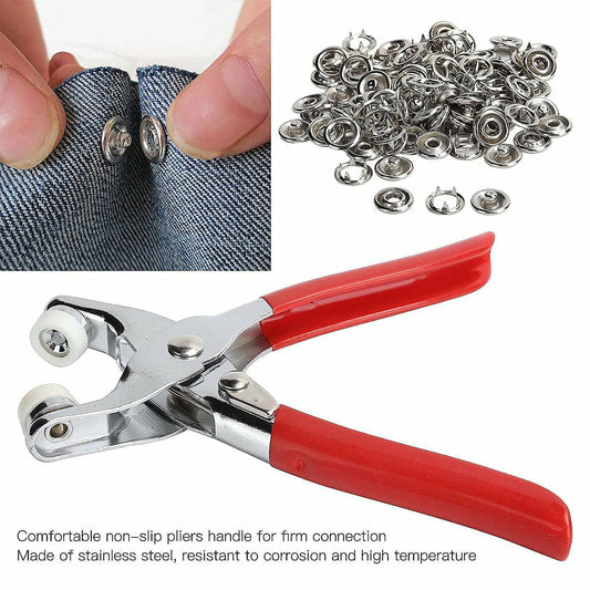 1Pc Plier Tool Plastic Snap Button Kit Clothing Sewing Buttons Installation Tool Sewing DIY Craft Accessories