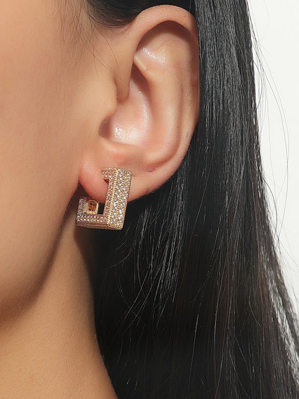 Imported Radiant Square Luxe Earrings