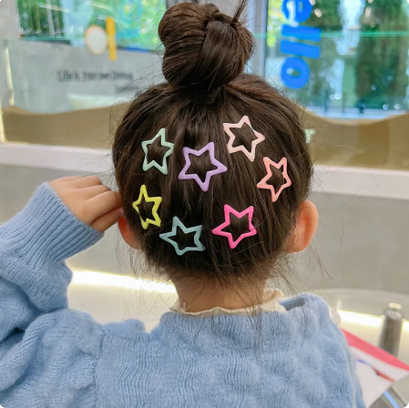 Pack Off 06  Star Design Girl Hair Clip